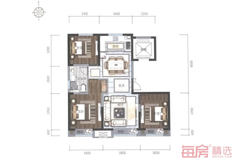 中国铁建西派唐颂108平户型.jpg