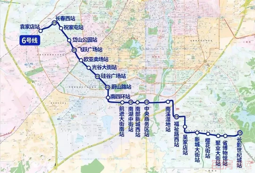 此次最先开工的是长春市城市轨道交通6号线03标段.