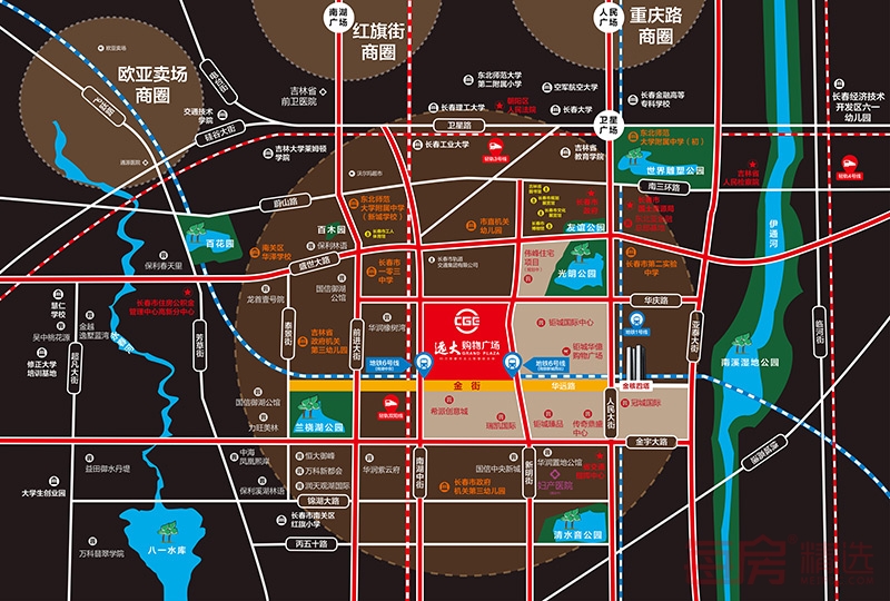 长春远大购物广场交通图 长春远大购物广场交通图