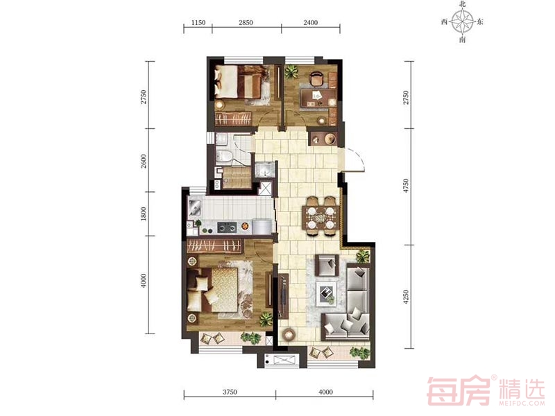 华润橡树湾六期平邸小高97平