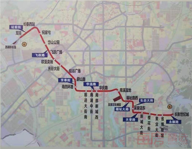 长春地铁6号线马上动工 沿线楼盘抓紧下手