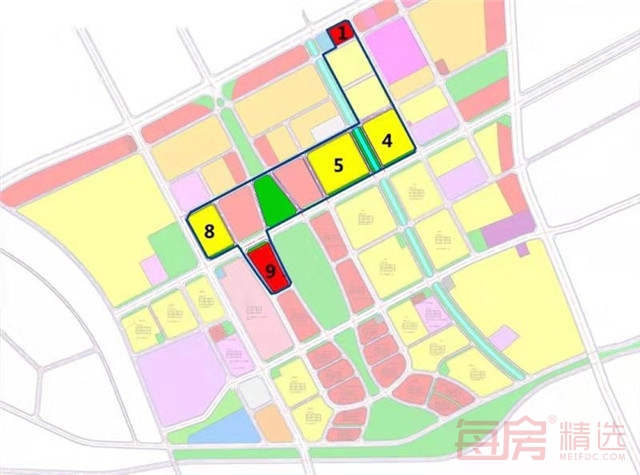松北区中源大道以南五块核心区土地