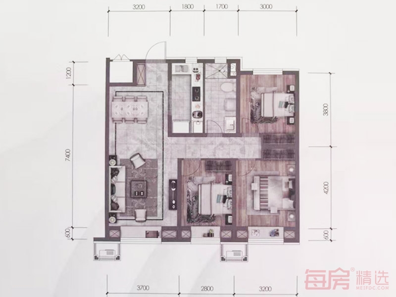 金地江山风华户型图