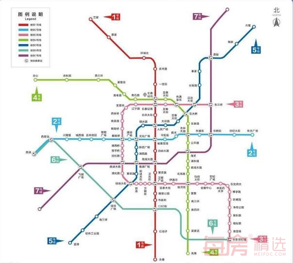 长春地铁规划图